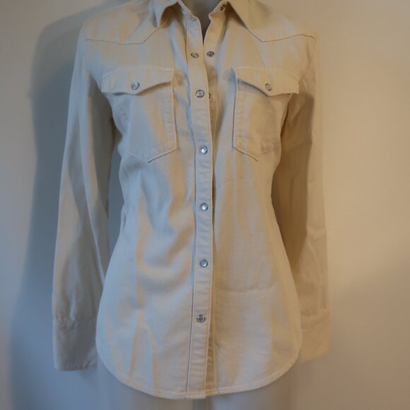 NWT Womens Rag & Bone Cream Button Down Shirt S - Picture 4 of 7